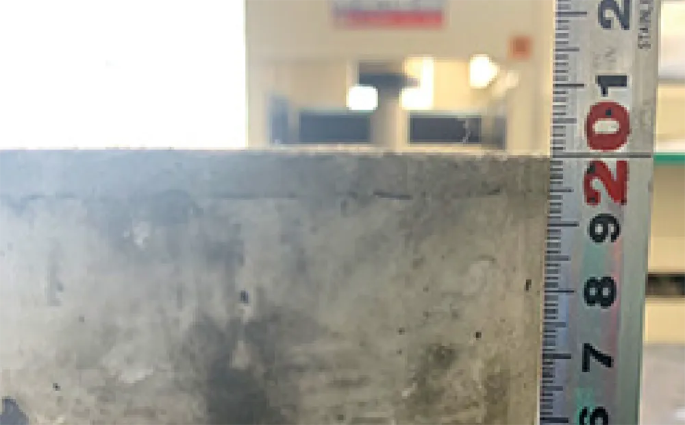 施工試験体 厚み