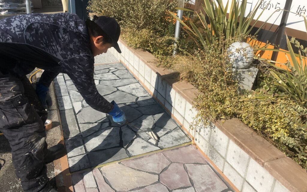 ローラーストーン施工事例